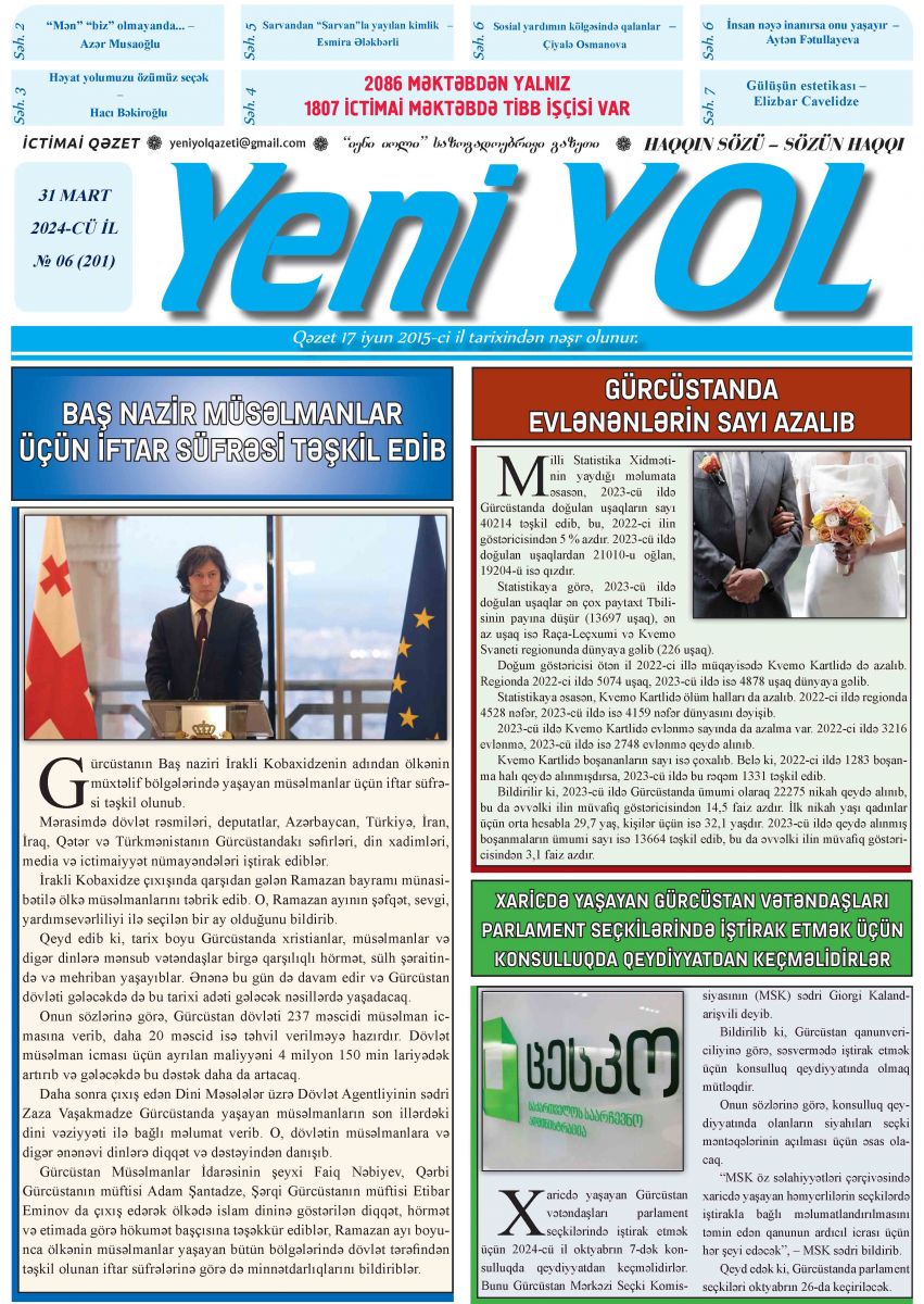 2024-CÜ İL № 06 (201) 31 MART