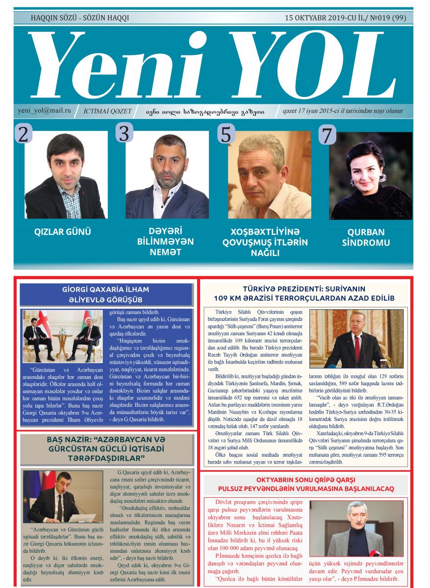 №019 (99) 15 OKTYABR 2019-CU İL